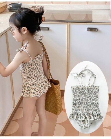 要出典  女の子 水着 キッズ 水着 女の子 花柄