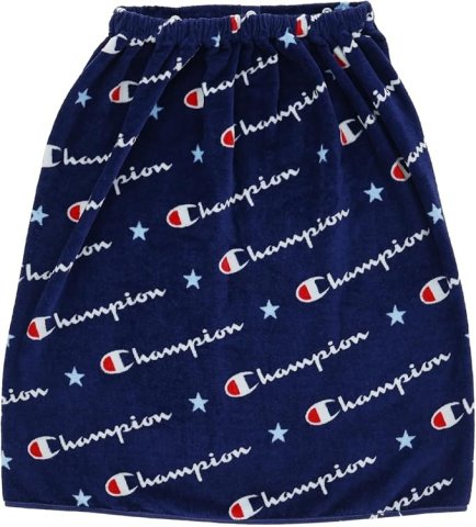 要出典 ラップタオル Champion（チャンピオン）巻きタオル 60cm丈 ネイビー