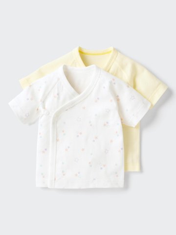 要出典 ninaru お知らせ ユニクロベビー 出産準備 短肌着／2枚組