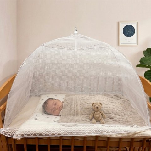 要出典 ベビー蚊帳 タナカ ワンタッチ式 洗えるベビー蚊帳