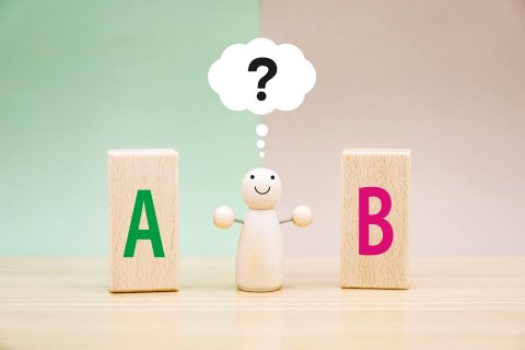 お知らせ　比較　AとB