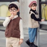 要出典 キッズ ベスト ル・フタール キッズ フリース ボアベスト