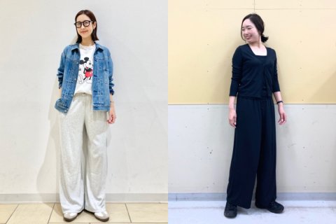 要出典　ninaru お知らせ　ユニクロ・GU　マタニティに使える服　ユニクロ リブワイドイージーパンツ