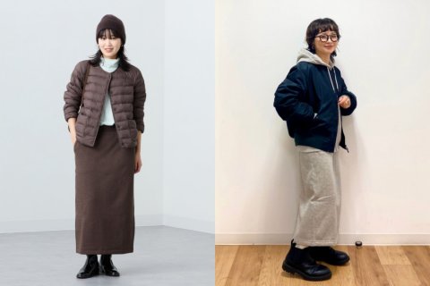 要出典　ninaru お知らせ　ユニクロ・GU　マタニティに使える服　ユニクロ ボアスウェットナロースカート